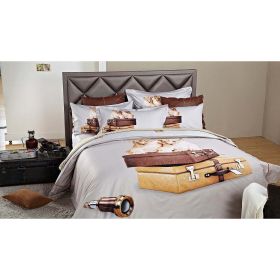 Queen Size Duvet Cover Sheets Set, Best Friends