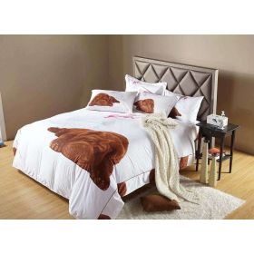 Twin Size Duvet Cover Sheets Set, Sleepy