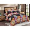 Duvet Cover Set, Queen size Floral Bedding, Dolce Mela - Ecstasy DM712Q