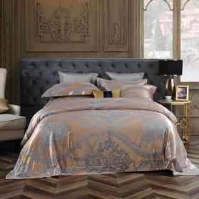 DM803Q | Queen Size Duvet Cover Set Jacquard Top & 100% Cotton Inside