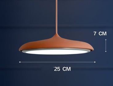 Nordic Modern Simple LED Chandelier Restaurant Chandelier Designer Chandelier (Option: Coffee-25cm)