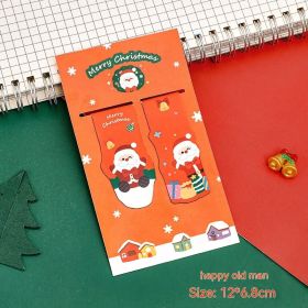 Magnetic Bookmark Student Christmas Stationery (Option: Happy Old Man)