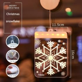 Christmas Decoration Sundries Pendant Ambience Light (Option: Christmas Snowflake-Battery Long Bright)