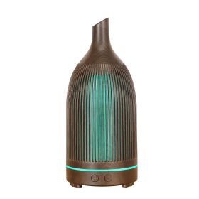 Creative Aroma Diffuser Wood Grain Hollow (Option: Deep wood grain2-US)