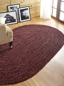 Chenille Tweed Collection (Color: Burgundy & MauveBurgundy & Mauve, size: 30" x 50")