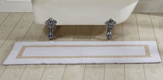 Hotel Collection (Color: White & SandWhite & Sand, size: 20" x 60" Runner)