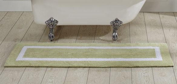 Hotel Collection (Color: Sage & WhiteSage & White, size: 20" x 60" Runner)