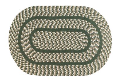 Cottage Collection (Color: Sage & IvorySage & Ivory, size: 24" x 40" Oval)