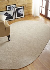 Chenille Solid Collection (Color: DoveDove, size: 30" x 50" Oval)