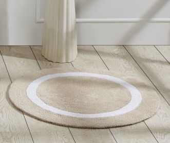 Hotel Collection (Color: Sand & WhiteSand & White, size: 30" Round)