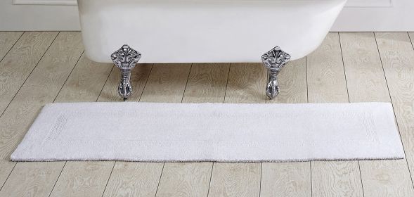 Lux Collection (Color: WhiteWhite, size: 20" x 60" Runner)