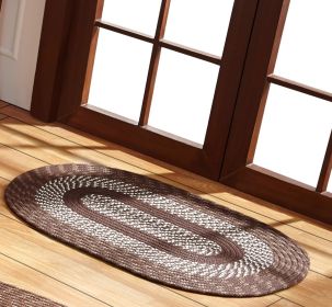 Newport Collection (Color: BrownBrown, size: 22" x 40" Oval)