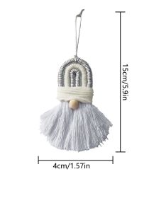 Hand-woven Creative Christmas Tree Ornaments Crafts (Option: S24 Silver)