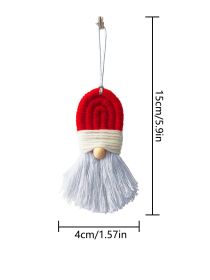 Hand-woven Creative Christmas Tree Ornaments Crafts (Option: S24 Red)