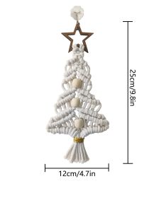 Hand-woven Creative Christmas Tree Ornaments Crafts (Option: S34 White)