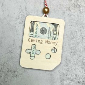 Christmas Gasoline Wallet Pendant Home Ornament And Decoration (Option: WHITE GAMING MOEY)