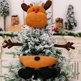 Christmas Tree Top Hanging Ornaments For Decoration (Option: Elk Style)