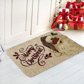 Country Striped Christmas Decorative Floor Mat (Option: RZ American 15-40x60cm)