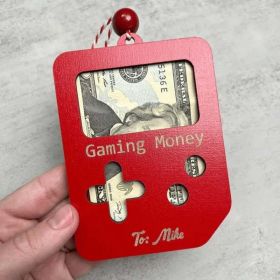 Christmas Gasoline Wallet Pendant Home Ornament And Decoration (Option: RED GAMING MOEY)