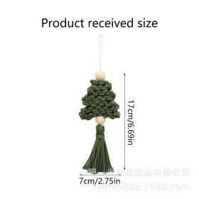 Hand-woven Creative Christmas Tree Ornaments Crafts (Option: S68)