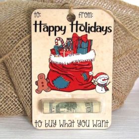 Creative Christmas Wallet Decorative Pendant (Option: E-4x 6 Inches)