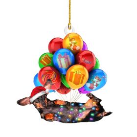 Christmas Sausage Dog Decorations Home (Option: 2 Style)