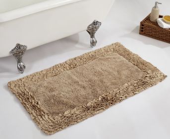 Shaggy Border Collection (Color: BeigeBeige, size: 24" x 40" Rectangle)