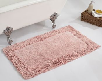 Shaggy Border Collection (Color: PinkPink, size: 24" x 40" Rectangle)