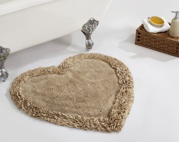 Shaggy Border Collection (Color: BeigeBeige, size: 30" Heart)