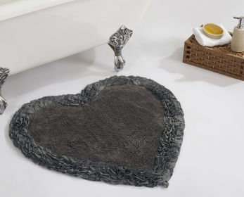 Shaggy Border Collection (Color: GrayGray, size: 30" Heart)