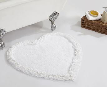 Shaggy Border Collection (Color: WhiteWhite, size: 30" Heart)