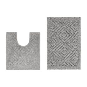 Trier Collection (Color: SilverSilver, size: 2 Piece Set (20" x 20" | 20" x 30"))