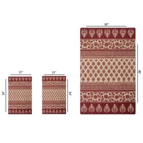 Majestic Collection (Color: RedRed, size: 3 Piece Set (60" x 96" | 21" x 34" | 21" x 34"))