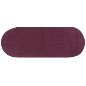 Country Solid Collection (Color: Burgundy SolidBurgundy Solid, size: 24" x 108" Runner)