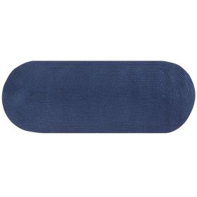 Country Solid Collection (Color: Dark Blue SolidDark Blue Solid, size: 24" x 108" Runner)