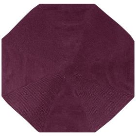 Country Solid Collection (Color: Burgundy SolidBurgundy Solid, size: 48" Octagonal)