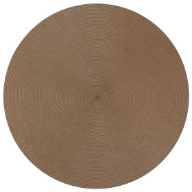 Country Solid Collection (Color: Cocoa SolidCocoa Solid, size: 72" Round)