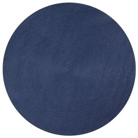 Country Solid Collection (Color: Dark Blue SolidDark Blue Solid, size: 72" Round)