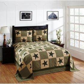 Star Collection (Color: Green GoldGreen Gold, size: Full/Double Bedspread Set)