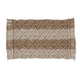 Macrame Multi Collection (Color: BeigeBeige, size: 12" x 18" Set of 4)