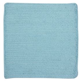 Cotton Solid Collection (Color: AquaAqua, size: 15" Square (Set of 4))