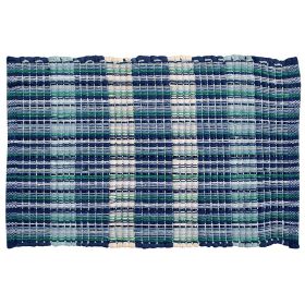 Cottage Plaid Collection (Color: BlueBlue, size: 13" x 19" Set of 4)