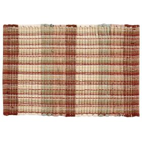 Cottage Plaid Collection (Color: NaturalNatural, size: 13" x 19" Set of 4)