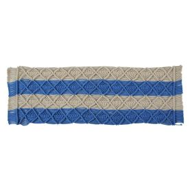 Macrame Multi Collection (Color: BlueBlue, size: 13" x 36" Rectangle)