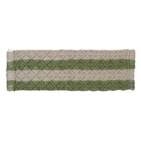 Macrame Multi Collection (Color: SageSage, size: 13" x 36" Rectangle)