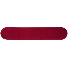 Cotton Solid Collection (Color: RedRed, size: 13" x 72" Rectangle)