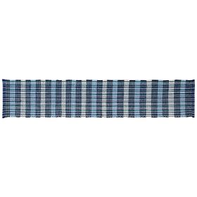 Cottage Plaid Collection (Color: BlueBlue, size: 13" x 72" Rectangle)