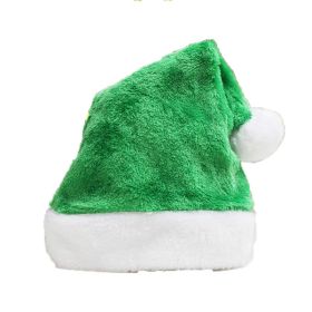 Creative Christmas Hat Decorative Plush Hat Rainbow Color (Option: Green-30 × 40cm)