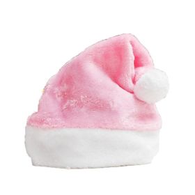 Creative Christmas Hat Decorative Plush Hat Rainbow Color (Option: Pink-30 × 40cm)