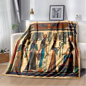 Ancient Egypt Mysterious Symbol 3D Digital Printing Flannel Nap Blanket Wholesale (Option: 11th-100*150cm)